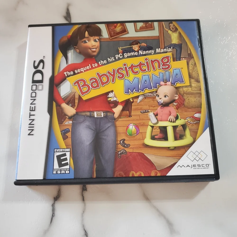 Babysitting Mania Nintendo DS Video Game  *TESTED*